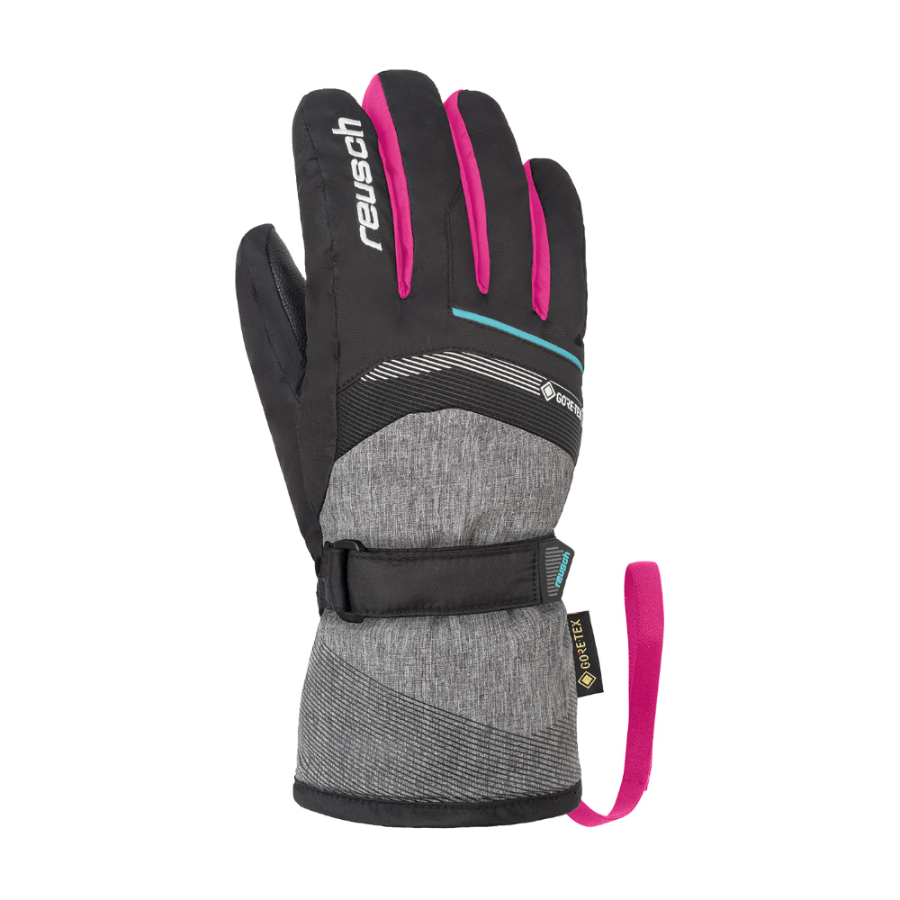 Reusch Bolt GTX JR, schwarz/melange/pink