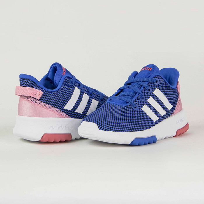 Adidas Racer TR INF Kinder Freizeitschuhe, blau/pink