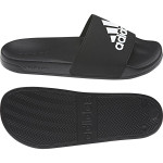 Adidas Adilette "Schwarz mit Logo"