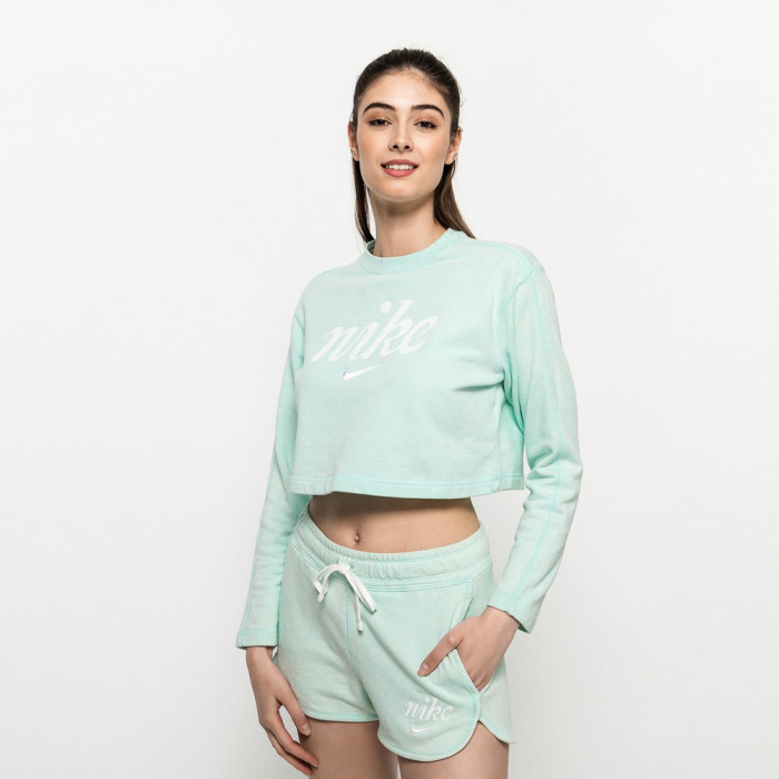 Nike Womens Cropped Sweatshirt "Mint Grün"