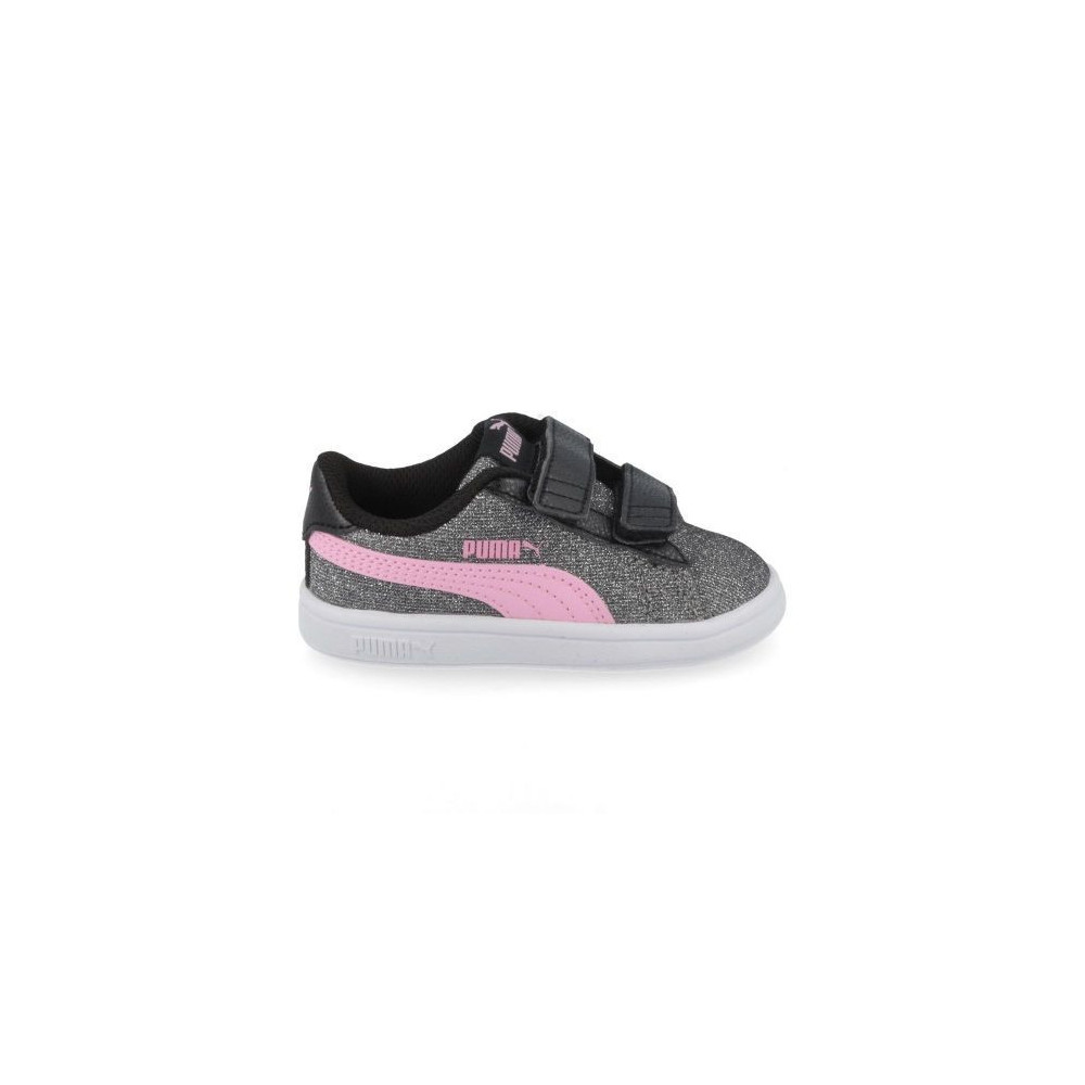 Puma Smash v2 Kinder Freizeitschuh, glitzer/rosa