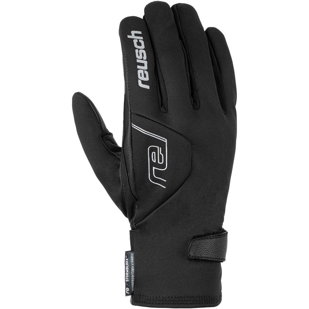 Reusch Jesper Stormbloxx Handschuh, schwarz/silber