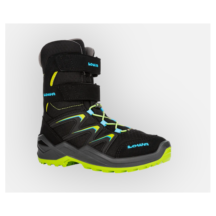 Lowa Maddox Warm GTX HI Kinder Winterschuh, schwarz/lime