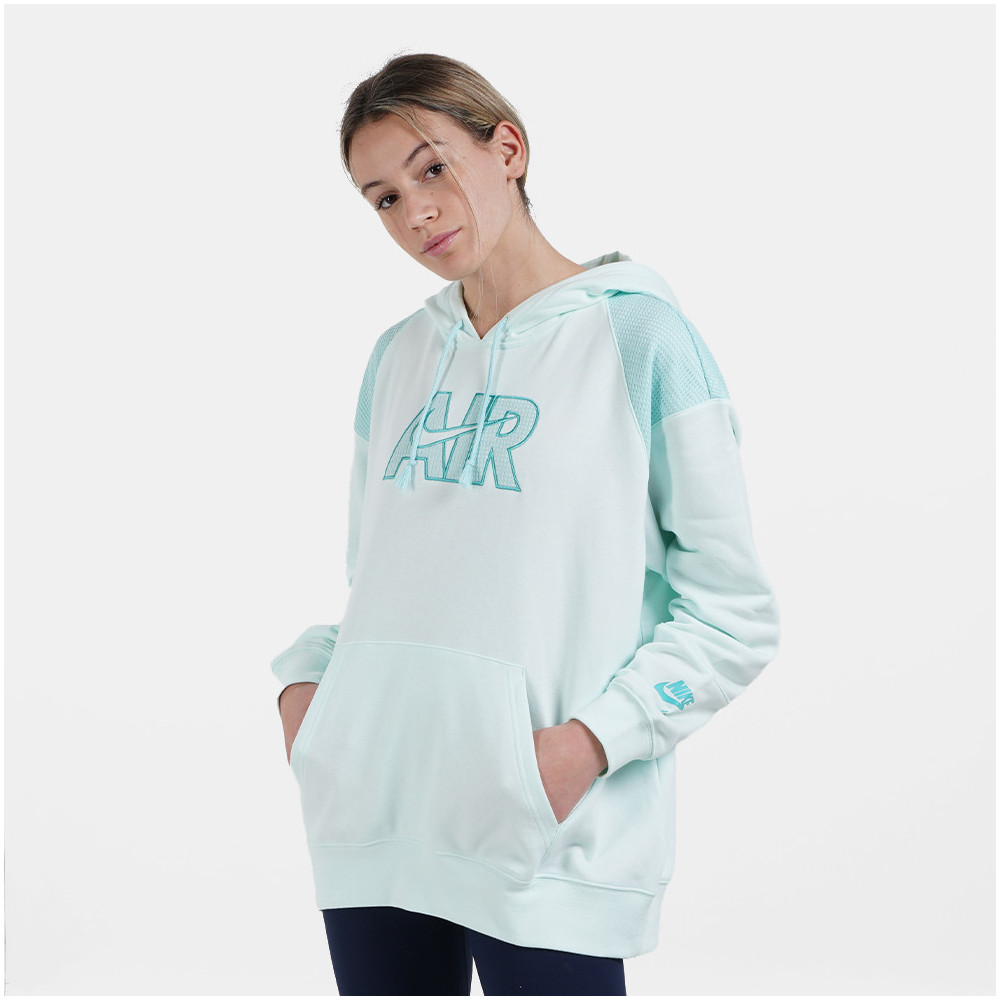 Nike Air Damen Fleece Hoodie, barley/greenlight