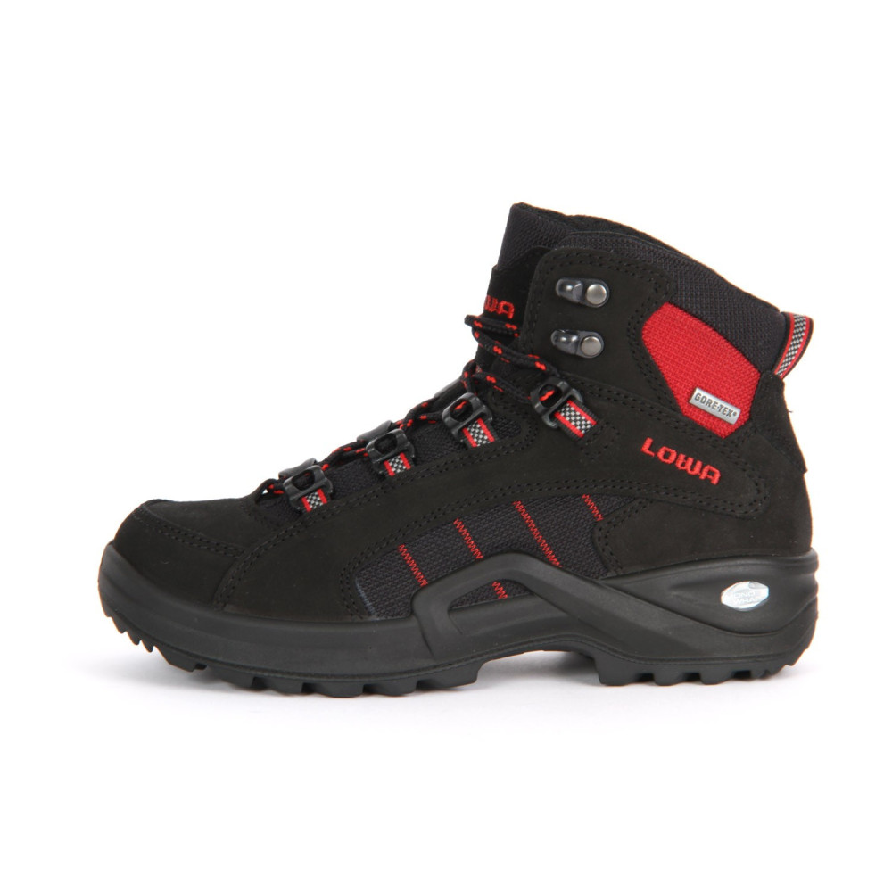 Lowa Kody II GTX MID Junior Wanderschuh (bis Grösse 35), schwarz/rot