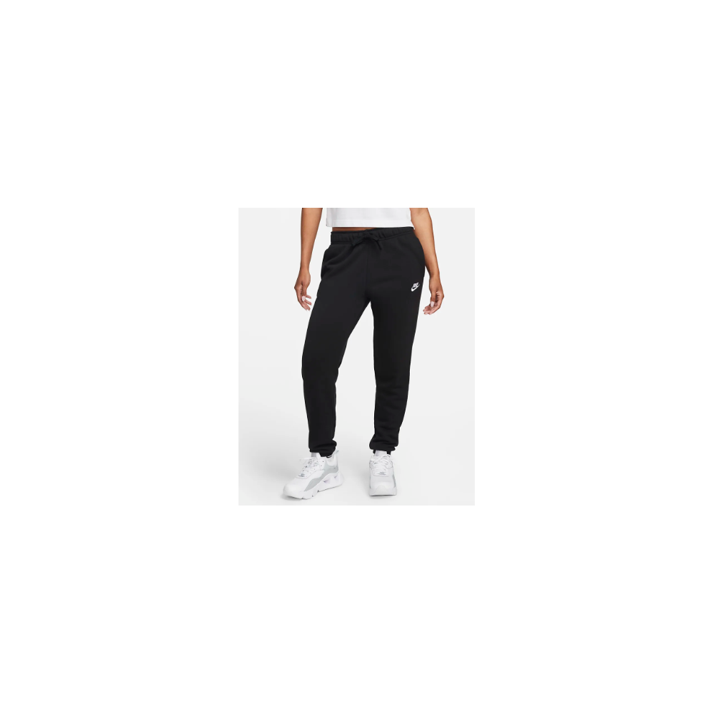 Nike Sportswear Club Fleece Jogginghose mit mittelhohem Bund für Damen, schwarz