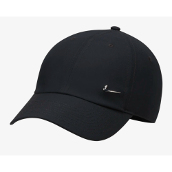 Nike Dri-FIT Club unstrukturierte Metall-Swoosh Cap, schwarz