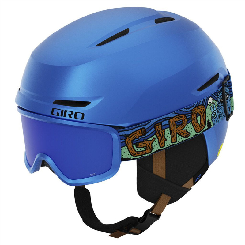 Giro Spur Flash Combo Junior Skihelm, blau