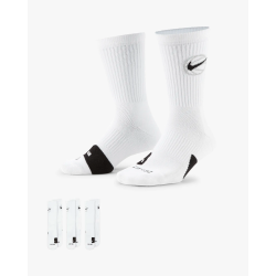 Nike Everyday Crew Basketball Socken (3 Paar), weiss