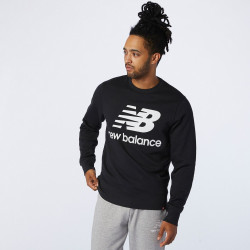 New Balance Essentials stacked Logo Crew Pullover Herren, navy