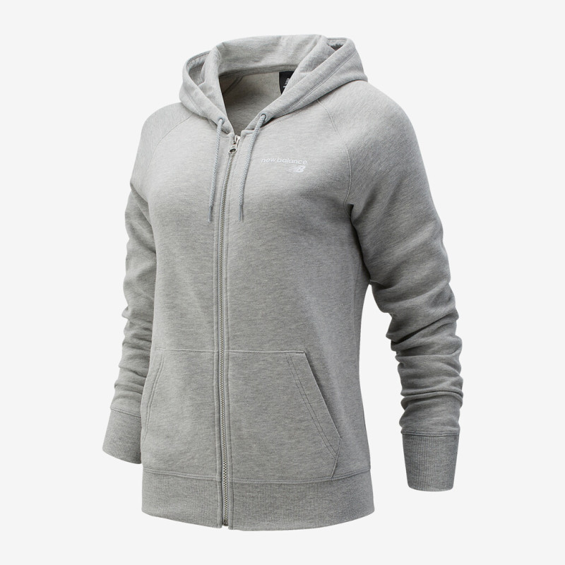 New Balance Classic Core Fleece Fashion Full Zip Damen, grau