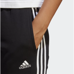 Adidas Essentials 3-Streifen French Terry Cuffed Hosen Damen, schwarz