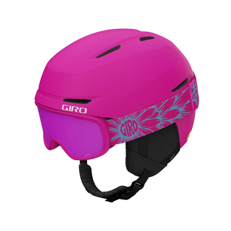 Giro Spur Flash Combo Junior Skihelm, matte pink