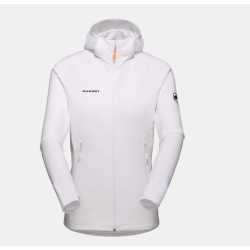 Mammut Taiss Light Midlayer Hooded Jacket Damen, weiss