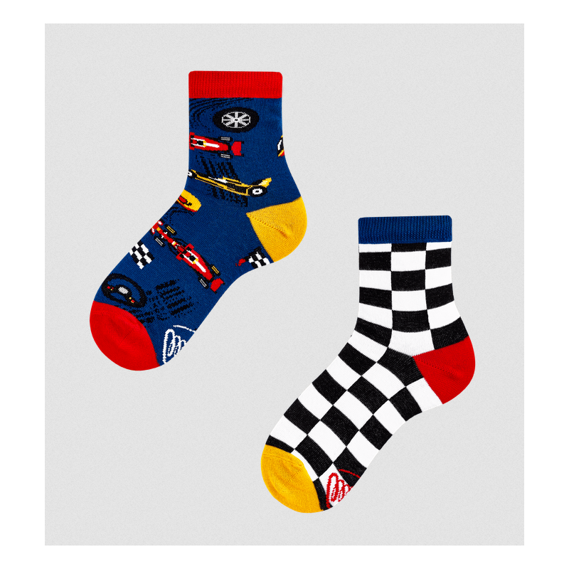 Many Morning Socken Kinder "Formula Racing"