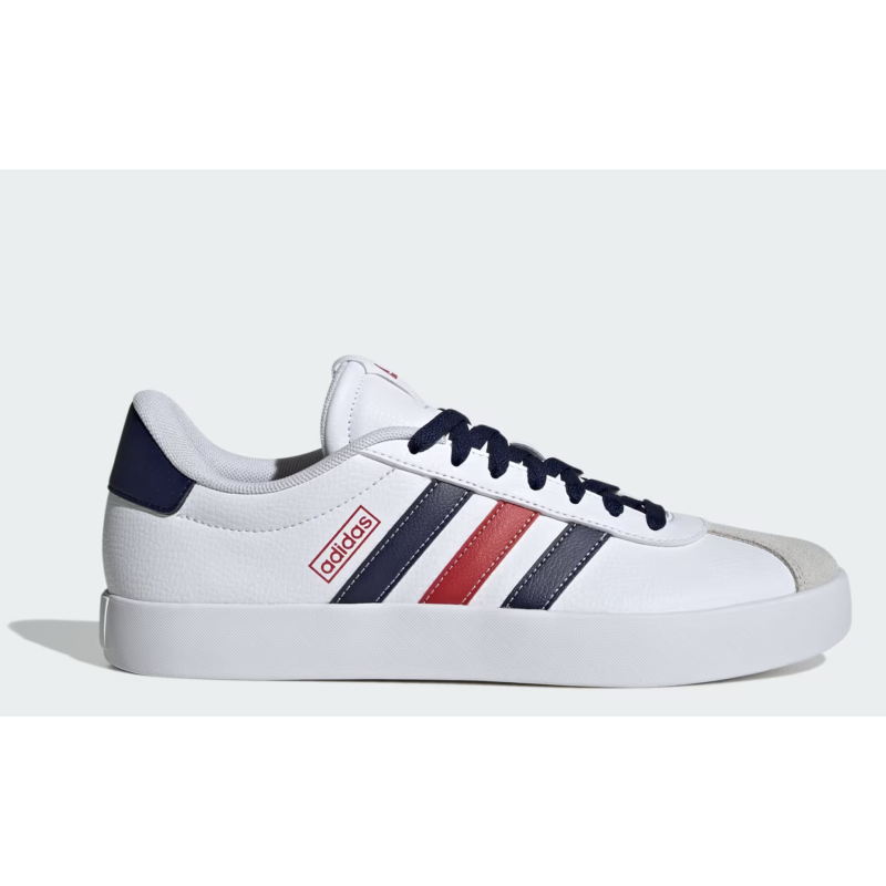 Adidas VL Court 3.0 Herren Freizeitschuh, weiss/blau/rot