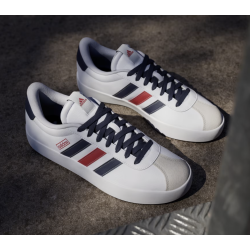 Adidas VL Court 3.0 Herren Freizeitschuh, weiss/blau/rot