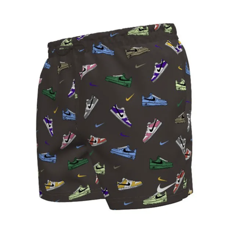 Nike Multi Print 5" VolleyShorts Badehose Herren, braun