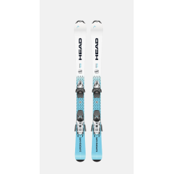 Head Supershape Team Easy JRS Junior Ski inkl. Bindung JRS 4.5 GW CA (107cm/117cm), weiss/blau