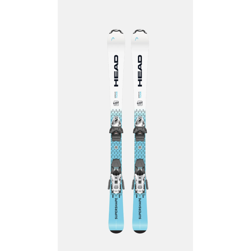 Head Supershape Team Easy JRS Junior Ski inkl. Bindung JRS 4.5 GW CA (107cm/117cm), weiss/blau