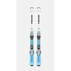 Head Supershape Team Easy JRS Junior Ski inkl. Bindung JRS 7.5 GW CA (ab 127cm), weiss/blau