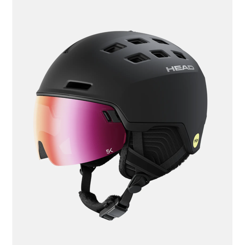 Head Radar 5K Mips Skihelm mit Visier, schwarz