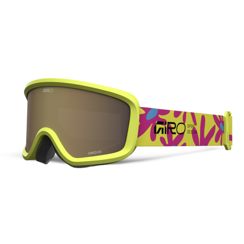 Giro Chico 2.0 Basic Kinder Skibrille, yellow flowers amber rose S2