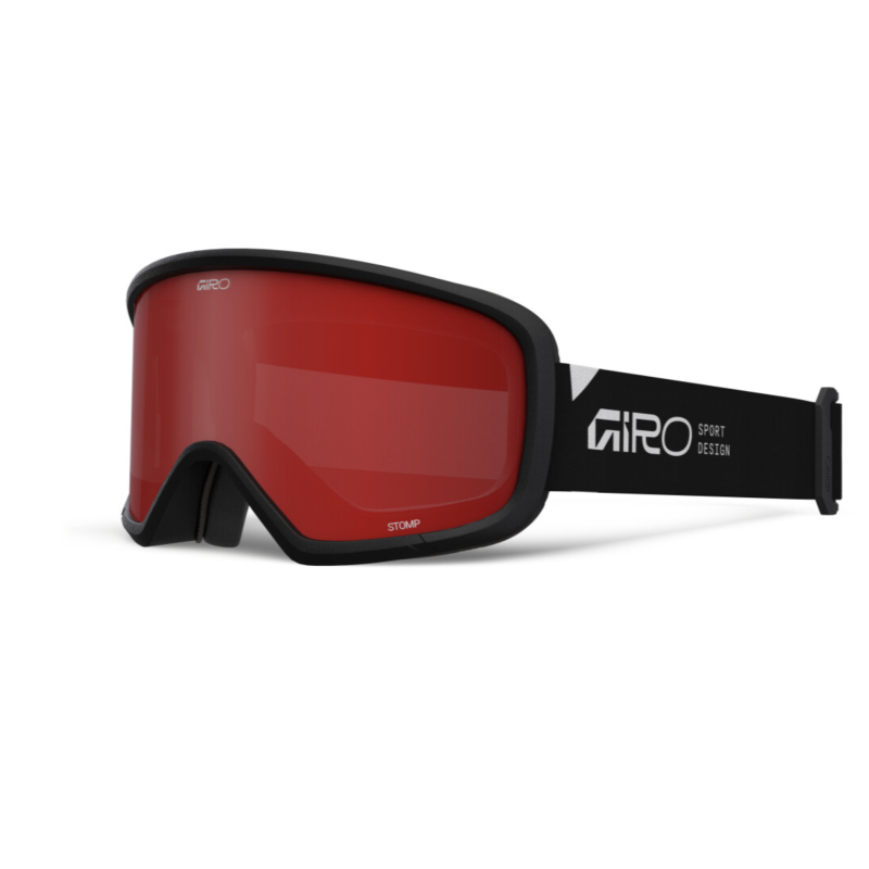 Giro Stomp Flash Kinder Skibrille, schwarz/amberscarlet
