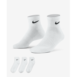 Nike Everyday Cushioned Trainings-Knöchelsocken (3 Paar), weiss
