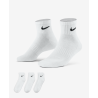 Nike Everyday Cushioned Trainings-Knöchelsocken (3 Paar), weiss