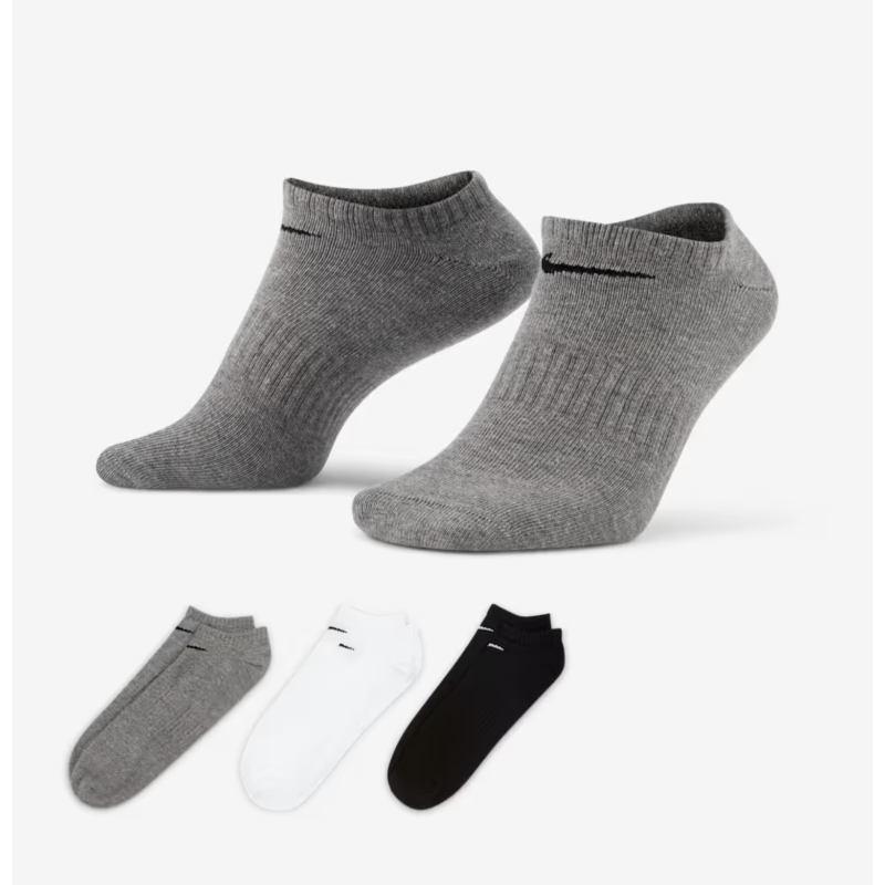 Nike Everyday Lightweight No-Show Socken (3 Paar), multicolor