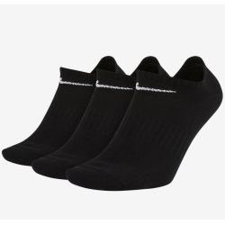 Nike Everyday Lightweight No-Show Socken (3 Paar), schwarz
