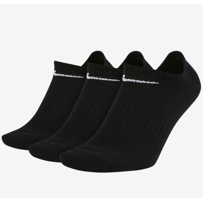 Nike Everyday Lightweight No-Show Socken (3 Paar), schwarz