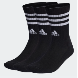 Adidas 3-Streifen Cushioned Crew Socken (3 Paar), schwarz