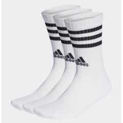 Adidas 3-Streifen Cushioned Crew Socken (3 Paar), weiss