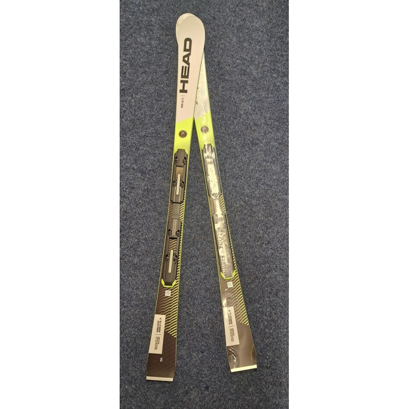 Head Worldcup Rebels i.SL Ti Ski inkl. Bindung PR 12 GW, weiss/schwarz/gelb