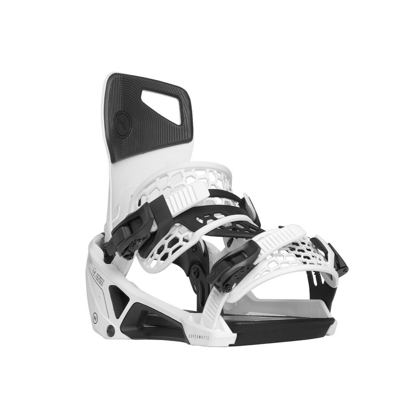 Nidecker Supermatic Snowboardbindung, schwarz/weiss