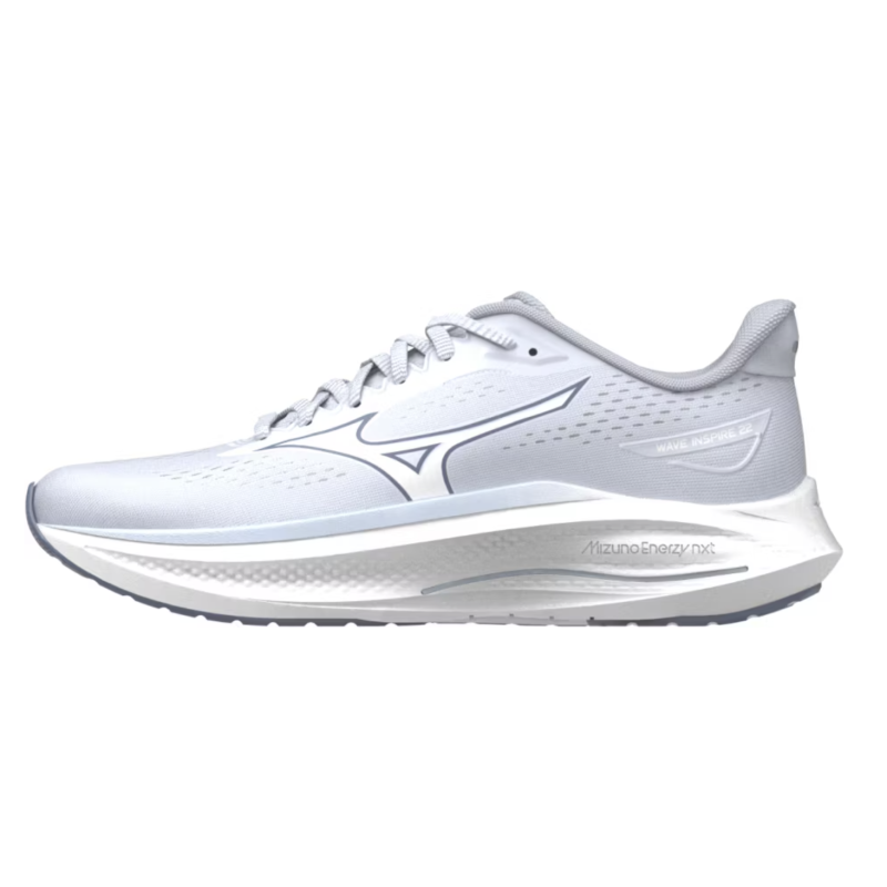 Mizuno Wave Inspire 22 Damen Support Road Runningschuhe, water/weiss/ice