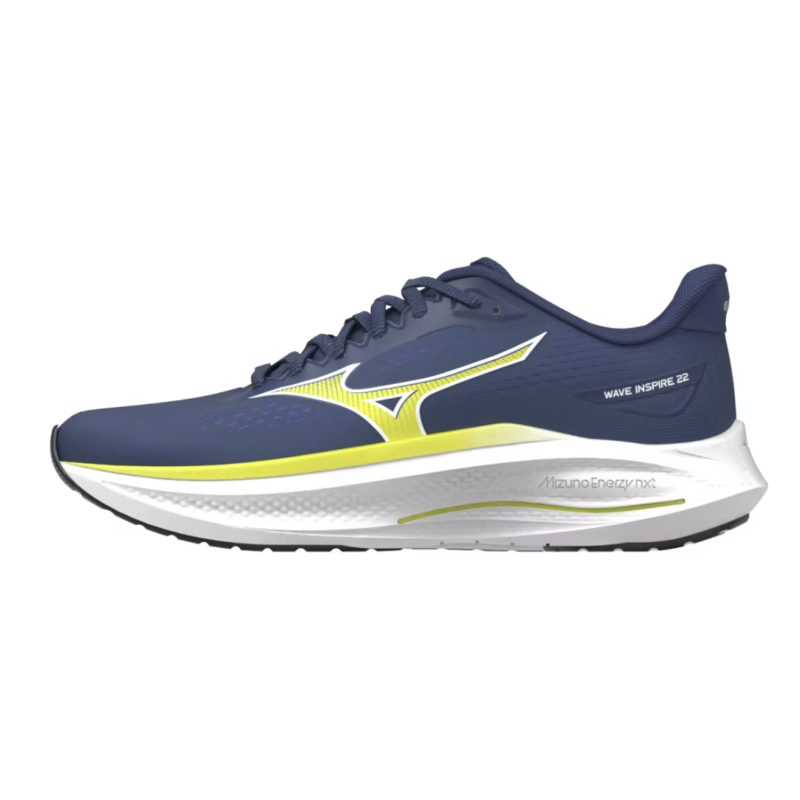 Mizuno Wave Inspire 22 Herren Support Road Runningschuhe, blau/gelb