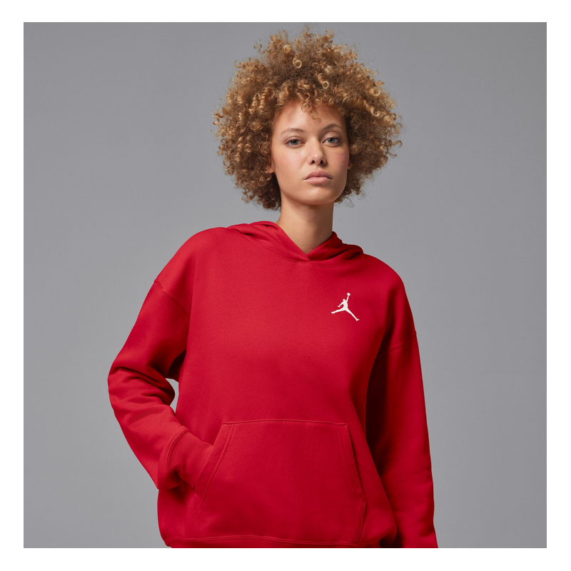 Nike Jordan Jumpman FLC Pullover Damen, rot/weiss