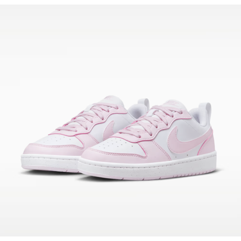 Nike Court Borough Low Recraft Junior Freizeitschuhe, weiss/pink