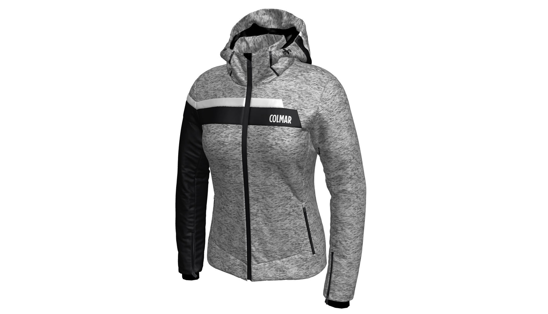 Colmar Summit Damen Ski-/Winterjacke, grau meliert
