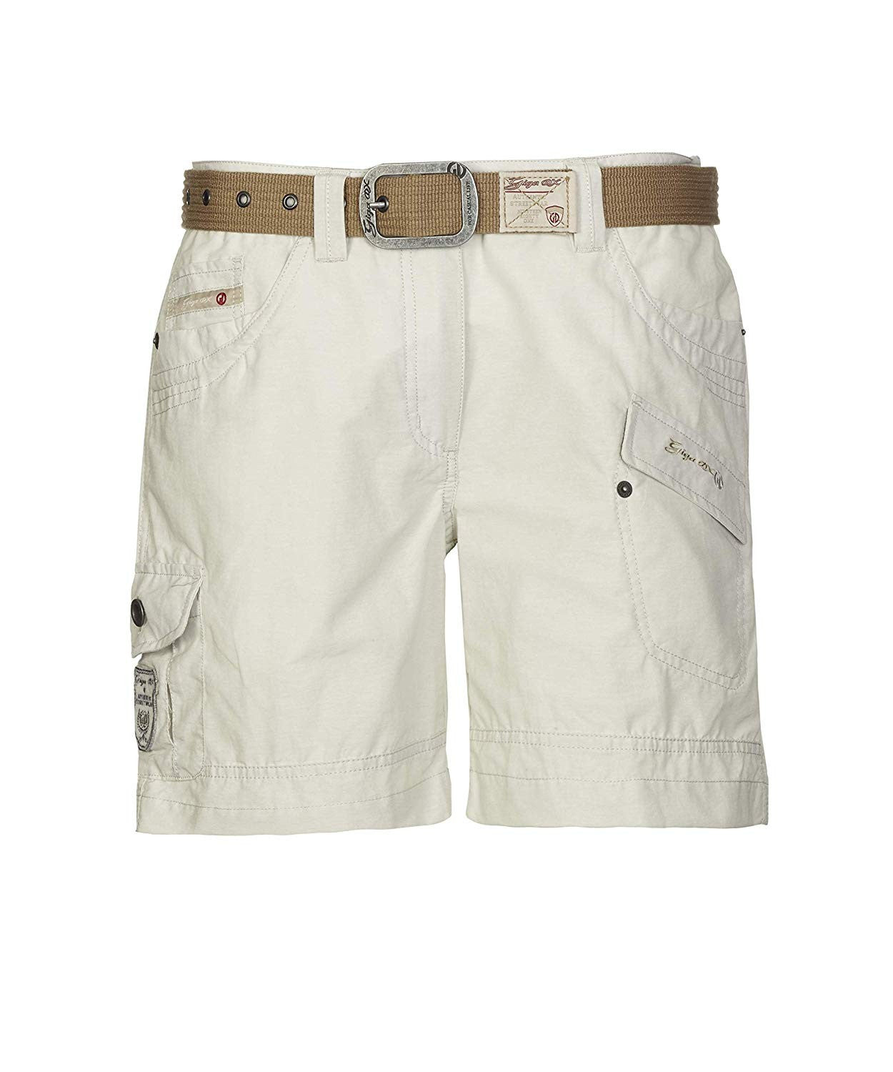 Killtec Damen Hira Casual Short mit Gürtel, cremeweiss
