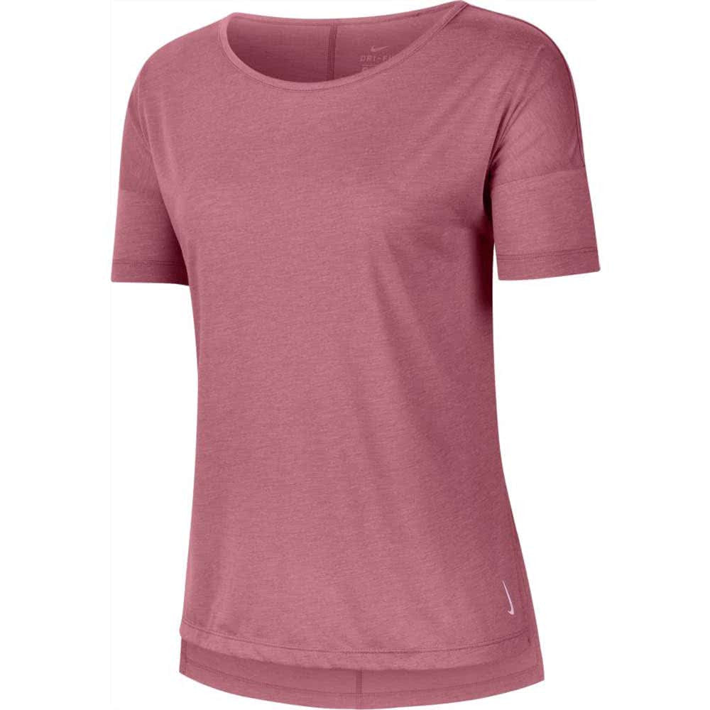 Nike Damen Short-Sleve Yoga, Desert