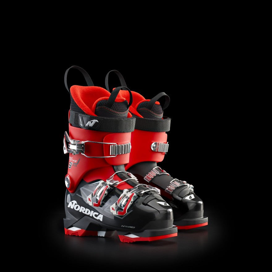 Nordica Junior Speedmachine J3 Skischuh, schwarz/rot
