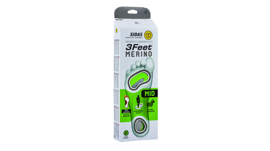 Sidas 3Feet Merino Mid Sohle