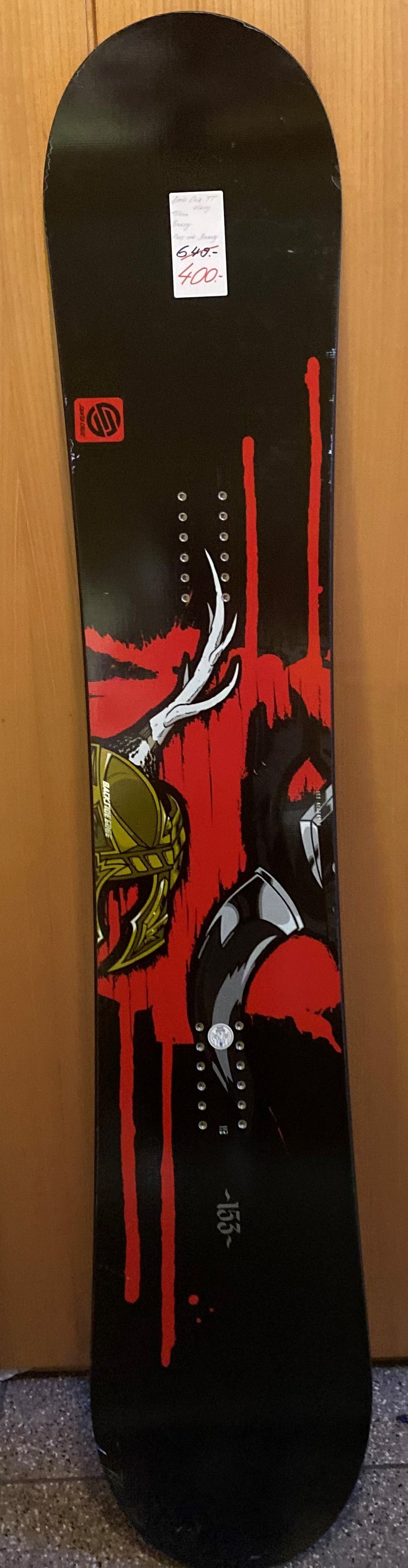 Santa Cruz TT Viking Snowboard, inklusiv Bindung