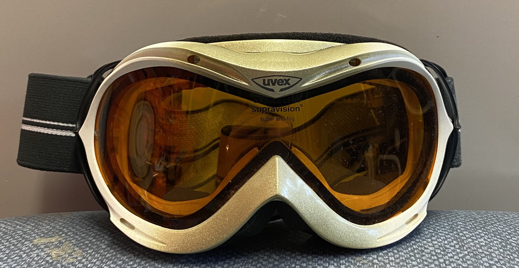 Uvex Hurricane Kinder Skibrille, gold