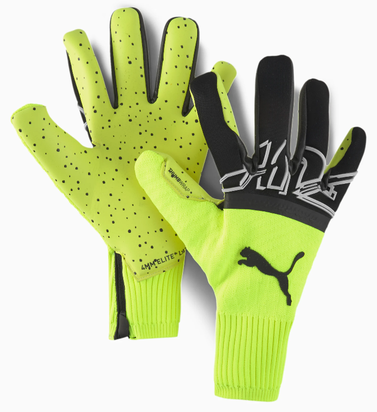 Puma Future Grip Hybrid Torwarthandschuhe, gelb/schwarz