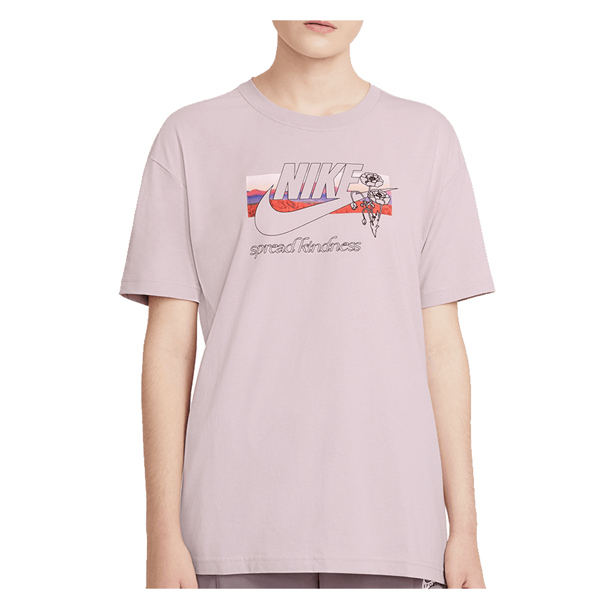 Nike Collage Platium Damen Shirt
